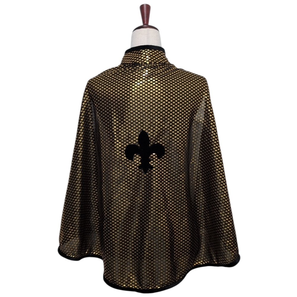 Fleur De Lis Cape Costume New Orleans Saints NFL Cosplay